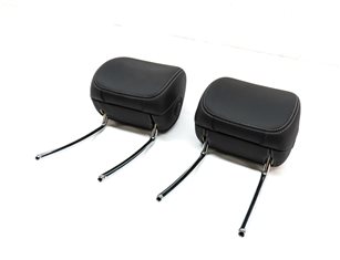 19 MERCEDES GLC300 X253 FRONT LEFT DRIVER & RIGHT PASSENGER HEADREST SET (Black) — exact item pictured